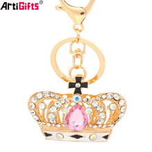 Schlüsselanhänger Hersteller China Custom Günstige Schmuck Diamant Gold Crown Keychain